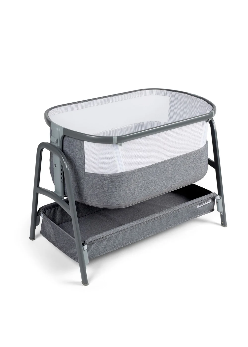 Ickle Bubba Light Grey Bubba & Me Bedside Crib - One Size Image 1