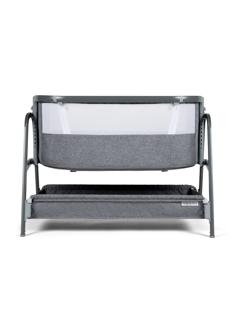 Ickle Bubba Light Grey Bubba & Me Bedside Crib - One Size Image 3