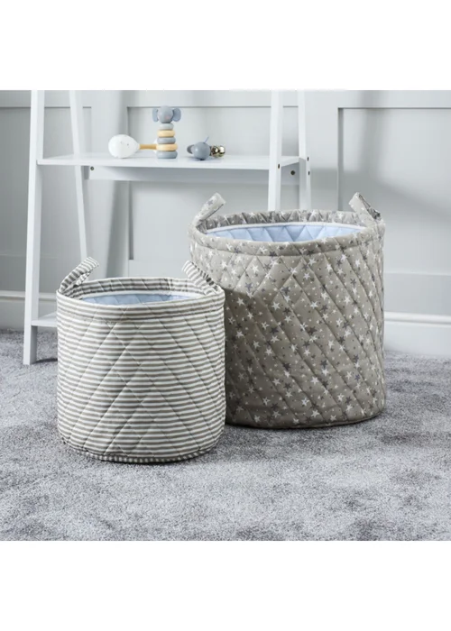 Ickle Bubba Light Grey Storage Baskets Cosmic Aura 2 Pack - No Size Image 2