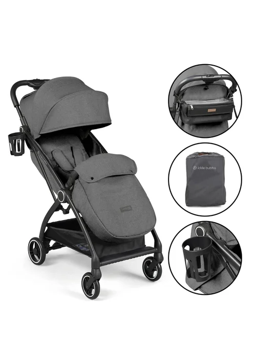 Ickle Bubba Grey Aries Prime Autofold Stroller - One Size Image 4