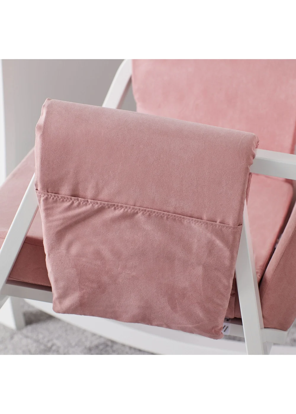 Ickle Bubba Pink Dursley Rocking Chair & Stool - One Size Image 4