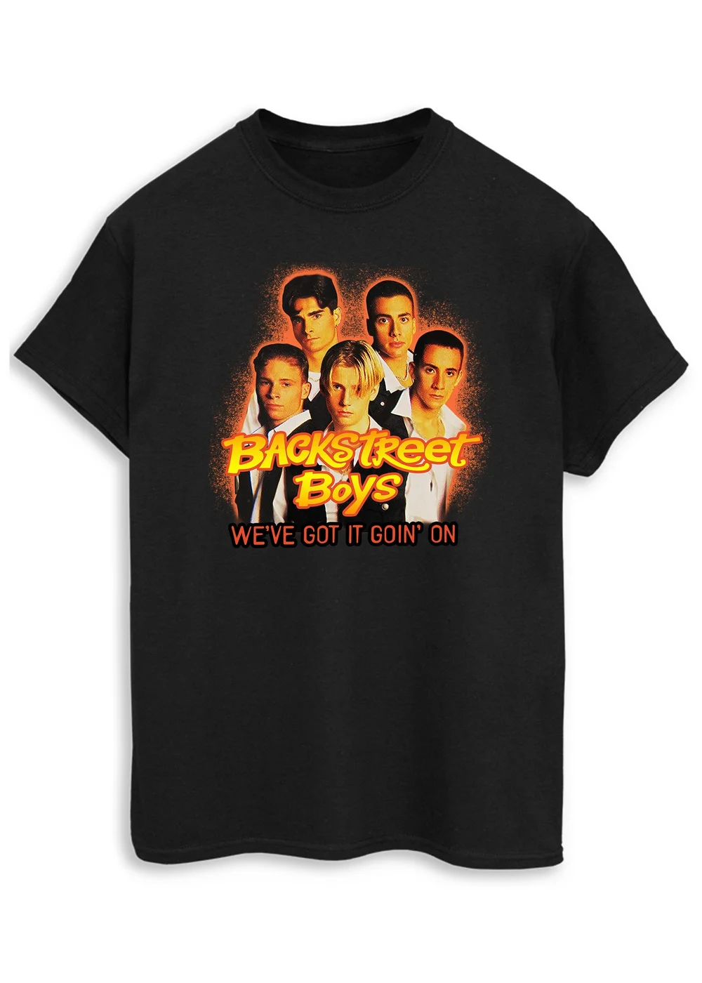 Spiral Galaxy Backstreet Boys We've Got It Women Black Boyfriend Fit T-Shirt - XXL Image 1