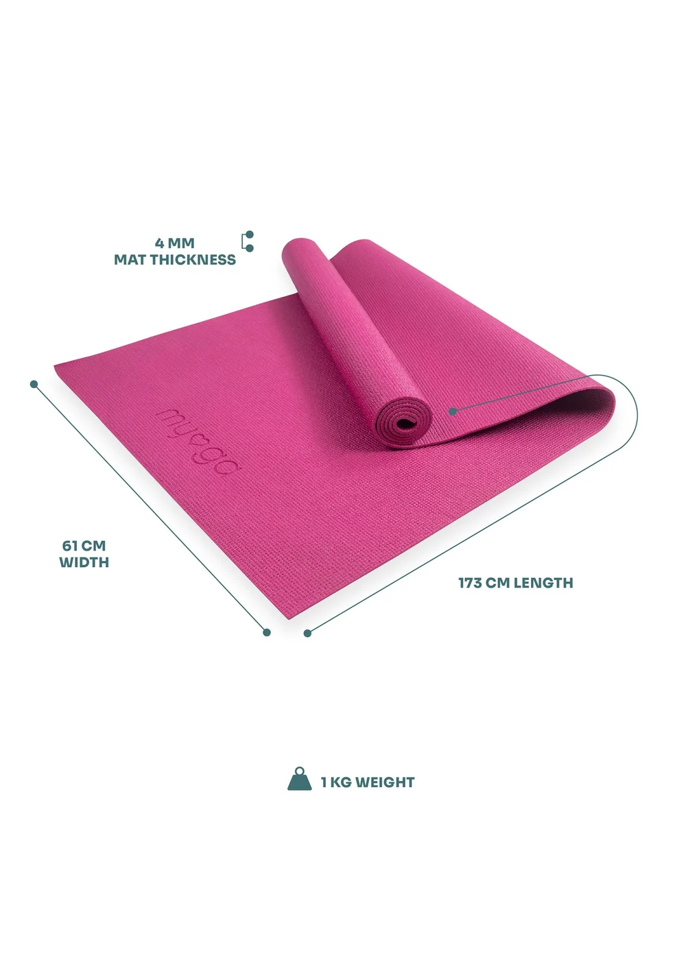 Myga Plum Yoga Mat - No Size Image 3