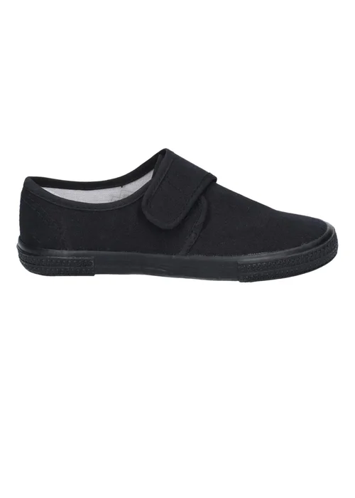 Mirak Kids Black Trainers / Plimsolls (Boxed) (Younger 4 - Older 5) - FQ1 Image 2