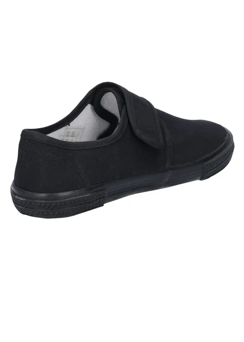 Mirak Kids Black Trainers / Plimsolls (Boxed) (Younger 4 - Older 5) - FQ1 Image 4