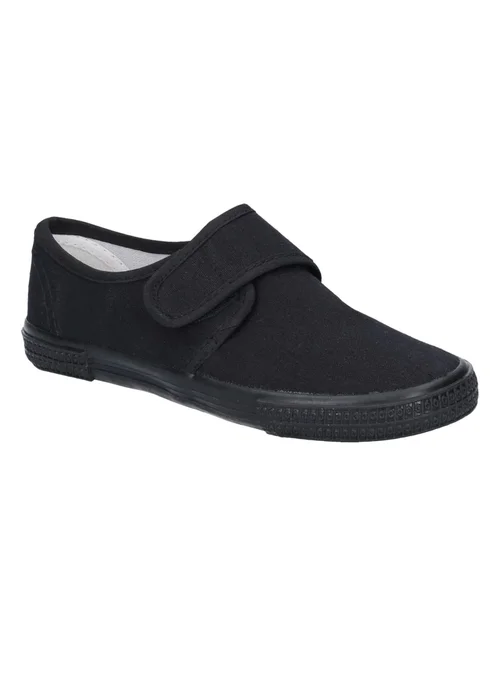 Mirak Kids Black Trainers / Plimsolls (Boxed) (Younger 4 - Older 5) - FQ1 Image 1