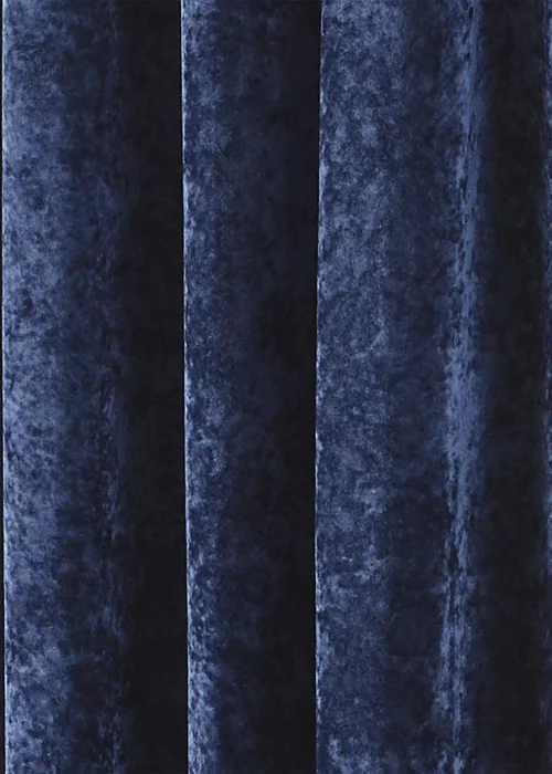 Paoletti Verona Crushed Velvet Eyelet Curtains - 90W X 54D ( 229x137) Image 4
