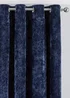 Paoletti Verona Crushed Velvet Eyelet Curtains - 90W X 54D ( 229x137) Image 2