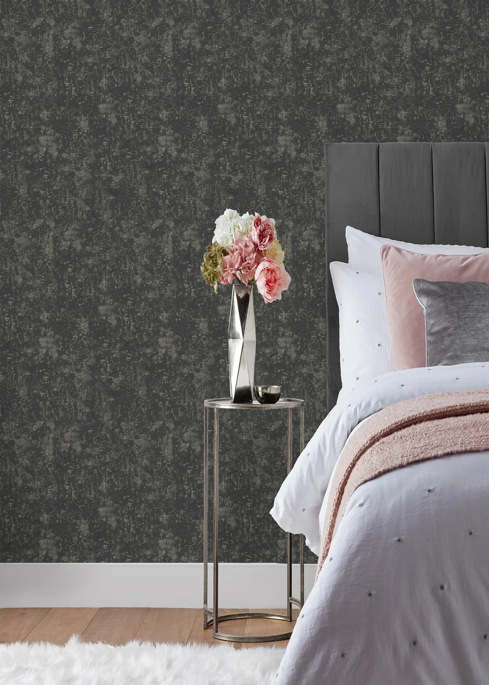 Paoletti Symphony Textured Vinyl Wallpaper (53 x 1050cm) - One Size Image 2