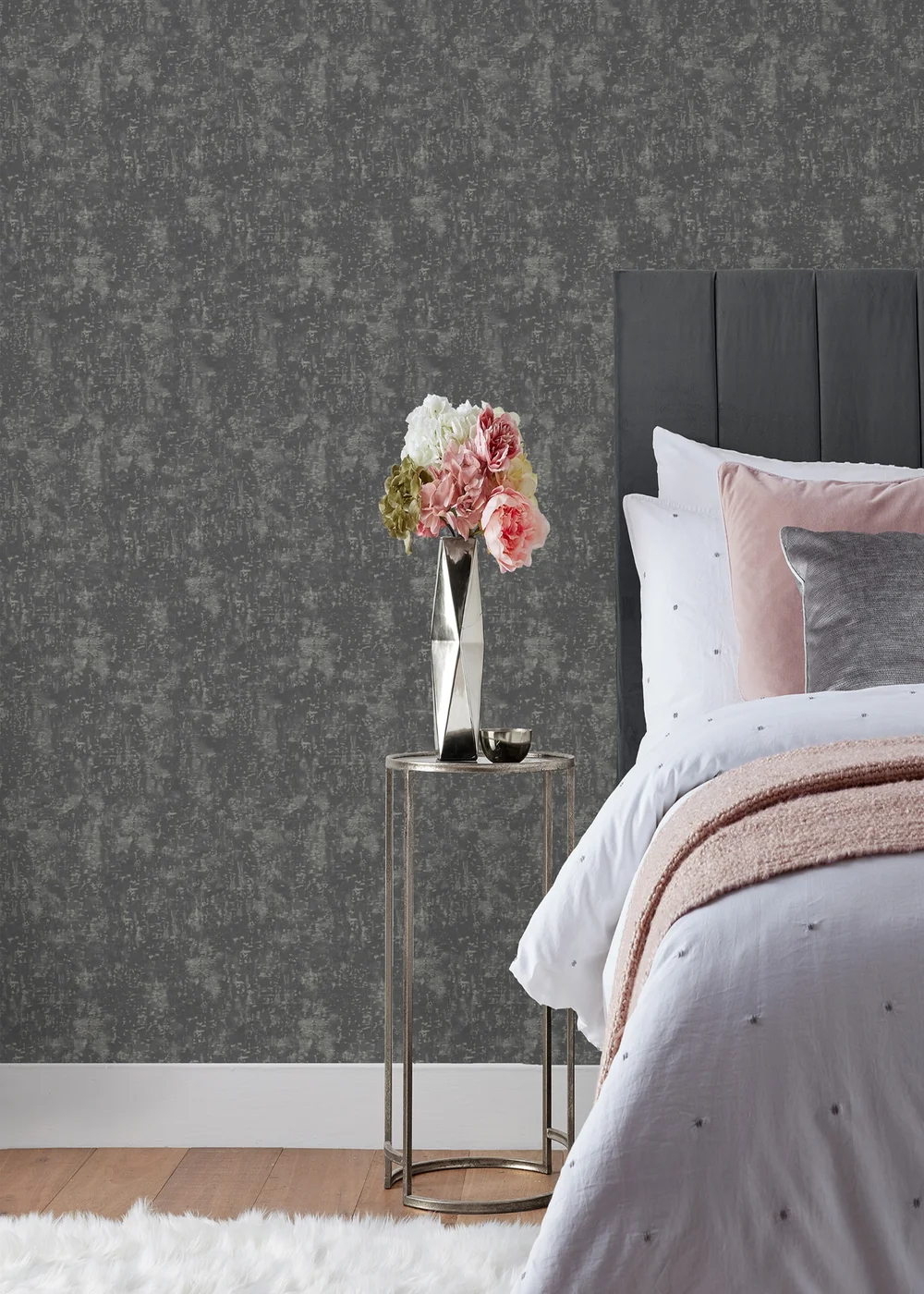 Paoletti Symphony Textured Vinyl Wallpaper (53 x 1050cm) - One Size Image 2