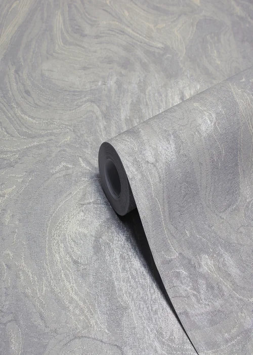 Paoletti Marble Textured Vinyl Wallpaper (53 x 1050cm) - One Size Image 1