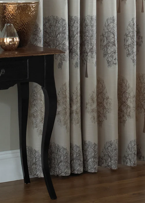 Paoletti Oakdale Motif Eyelet Curtains - 46W X 72D (117x183cm) Image 3