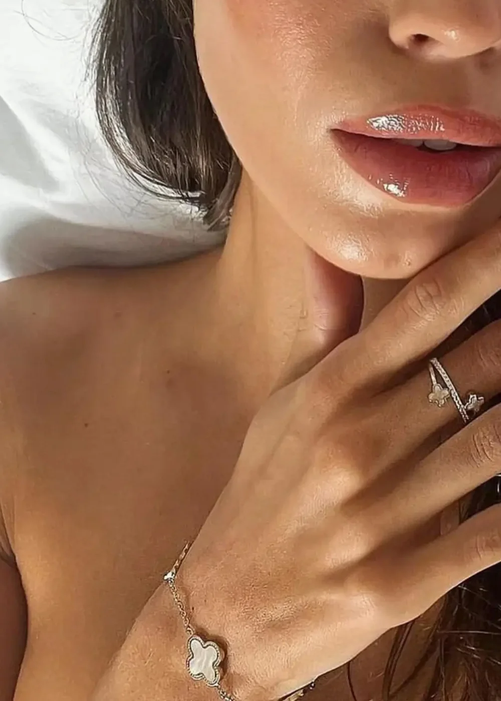 Say It With Silver Luck Chain Bracelet - One Size Image 2
