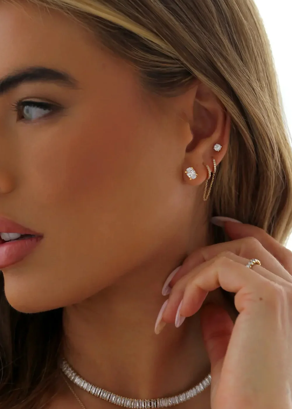 Say It With Gold Oval Gold Earrings - One Size Image 2
