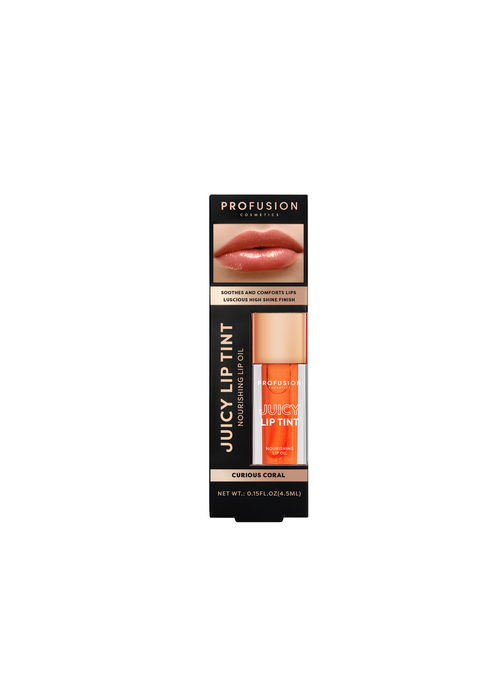 Profusion Cosmetics Juicy Lip Tint Nourishing Oil Curious Coral - One Size Image 3