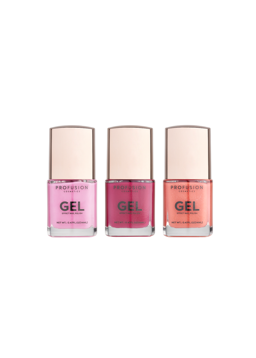 Profusion Cosmetics 3pc Gel Effect Nail Polish Go-to Brights - One Size Image 1