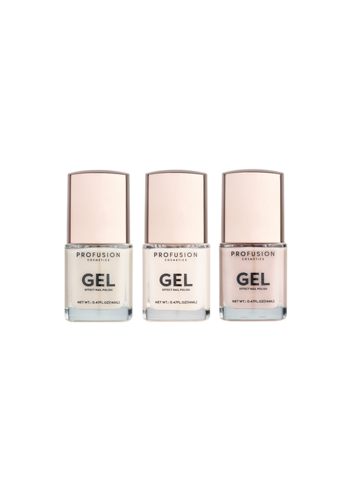 Profusion Cosmetics 3pc Gel Effect Nail Polish Go-to Neutrals - One Size Image 1