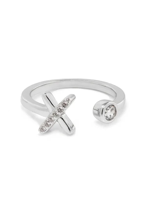 Say It With Silver Kiss Adjustable Ring - One Size Image 1
