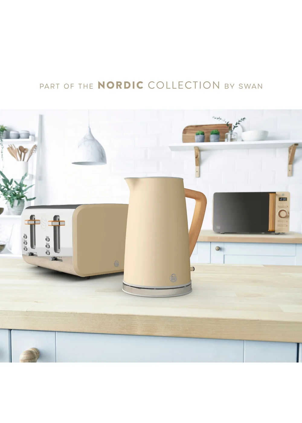 Swan 4 Slice Nordic Style Toaster - One Size Image 2