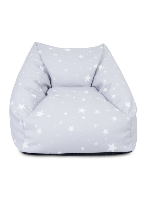 rucomfy Printed Kids Snuggle Chair Platinum Stars Beanbag - One Size Image 2