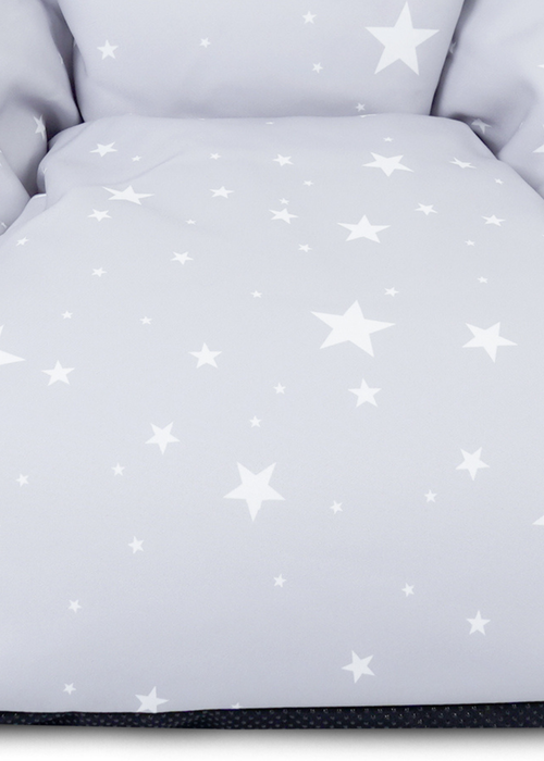 rucomfy Printed Kids Snuggle Chair Platinum Stars Beanbag - One Size Image 3