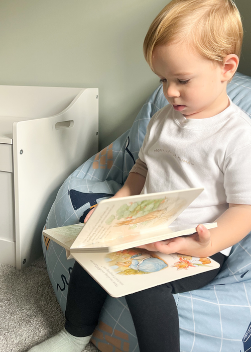 rucomfy Printed Kids Snuggle Chair Dig-It Beanbag - One Size Image 1
