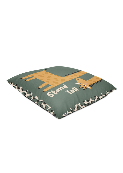 rucomfy Printed Floor Cushion Safari Giraffe Beanbag - One Size Image 2