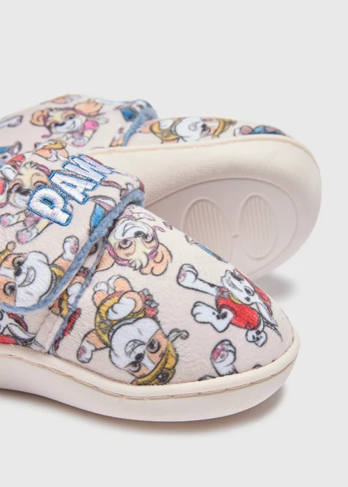 Paw Patrol Kids Beige Cupsole Slippers (Younger 4-12) - Size 4 Infants Image 2