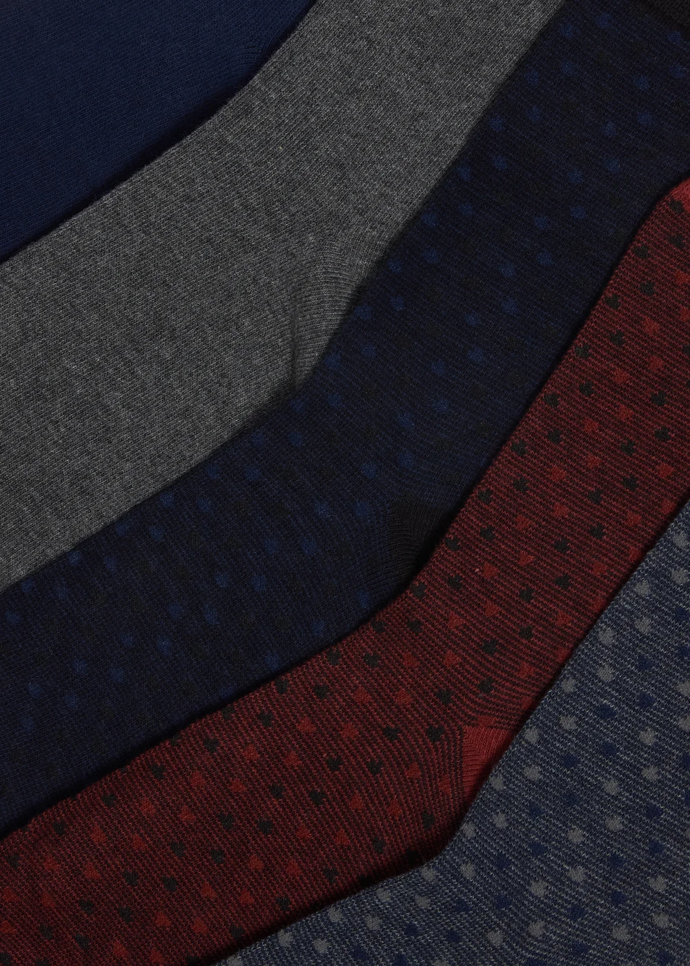 5 Pack Multicolour Patterned Socks - 6-8.5 Image 2