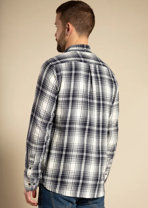 French Connection Ecru Cotton Flannel Long Sleeve Shirt - S Image 2