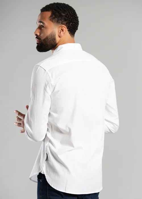 French Connection White Cotton Long Sleeve Oxford Shirt - S Image 2