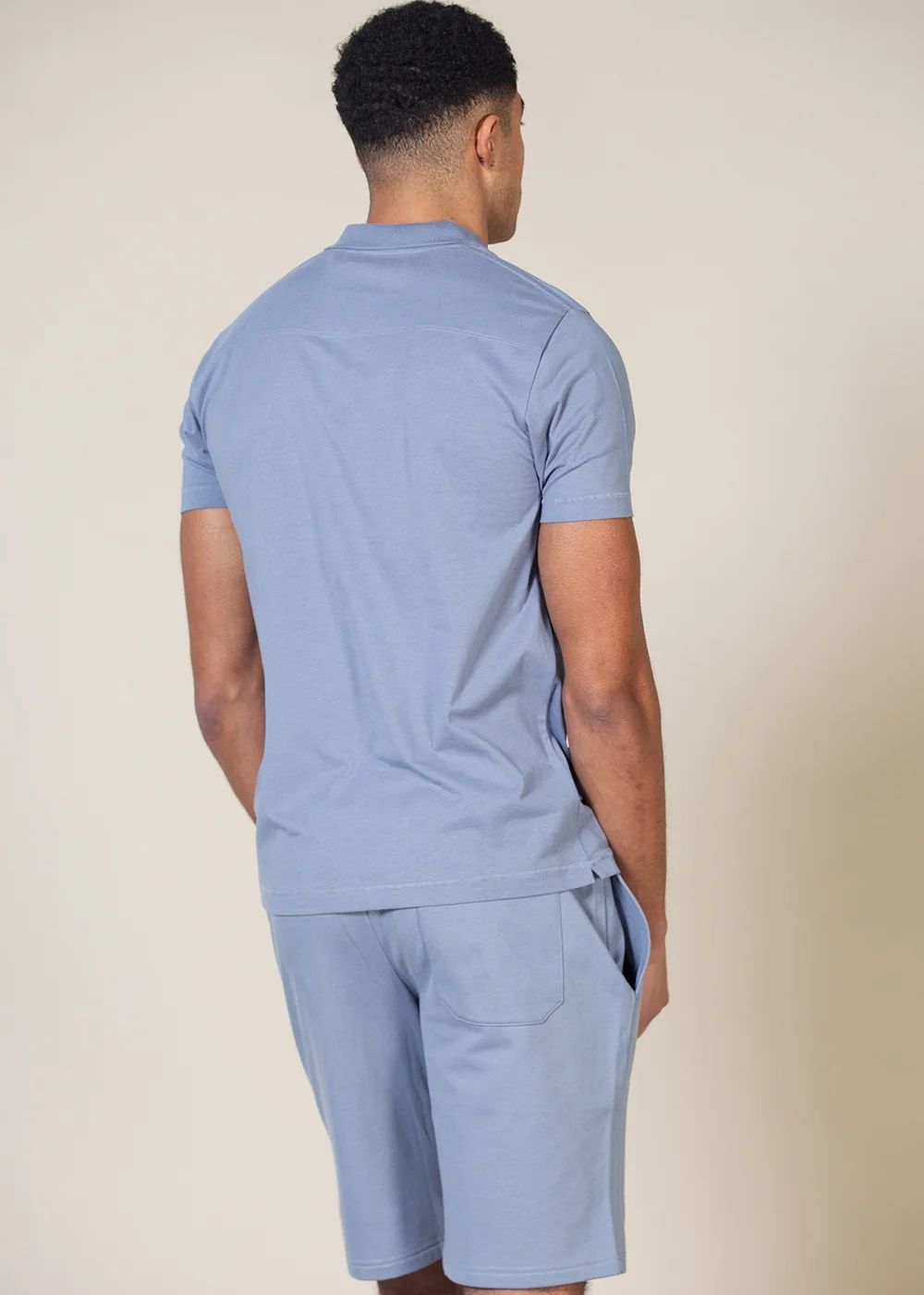 French Connection Blue Cotton Trophy Polo and Short Set - XXL Image 2