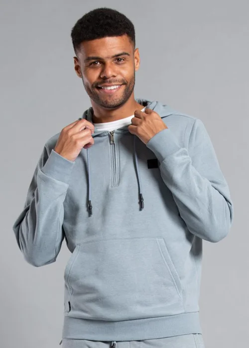 Tokyo Laundry Grey Zip Neckline Hoody - S Image 1