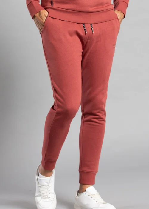 Tokyo Laundry Red Cotton Blend Staple Drawstring Joggers - S Image 1