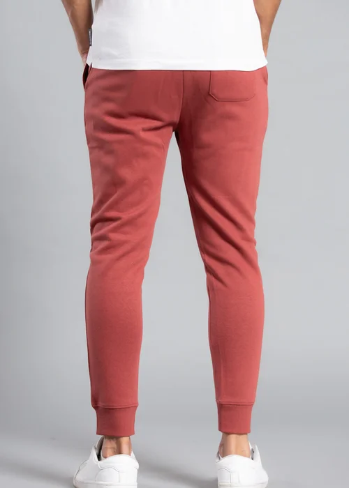 Tokyo Laundry Red Cotton Blend Staple Drawstring Joggers - S Image 3