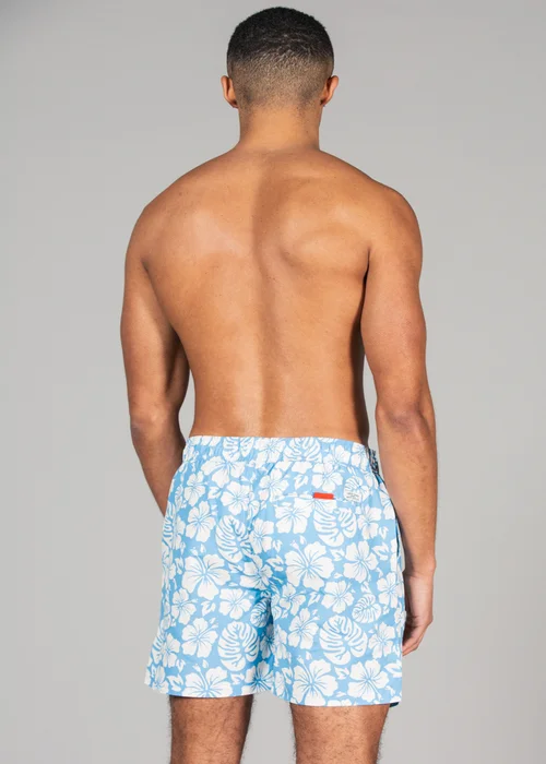 Tokyo Laundry Blue Printed Swim Shorts 2-Pack - S Image 5