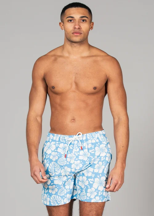 Tokyo Laundry Blue Printed Swim Shorts 2-Pack - S Image 4