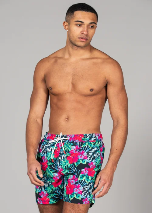 Tokyo Laundry Blue Printed Swim Shorts 2-Pack - S Image 4
