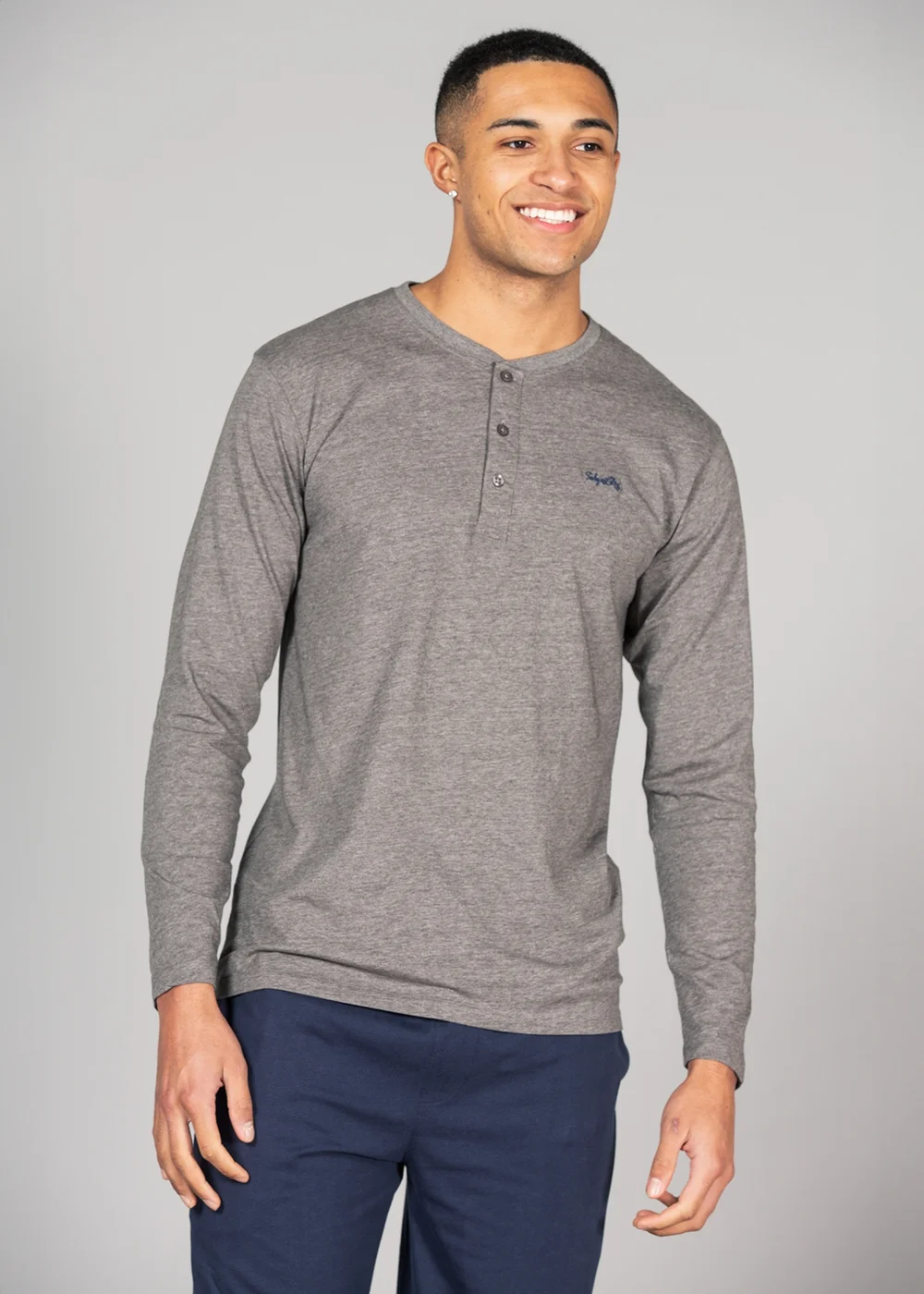 Tokyo Laundry Grey Cotton 2-Piece Top and Jersey Bottoms Pyjama Set - XXL Image 3