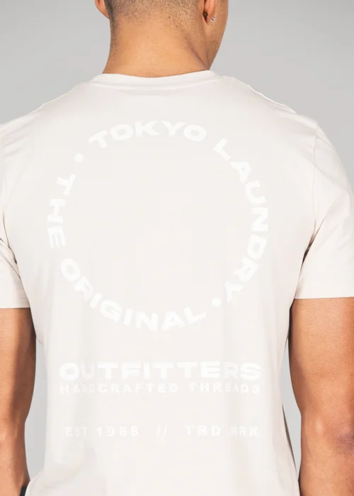 Tokyo Laundry Stone Cotton T-Shirt and Shorts Co-ord Set - Small Image 3