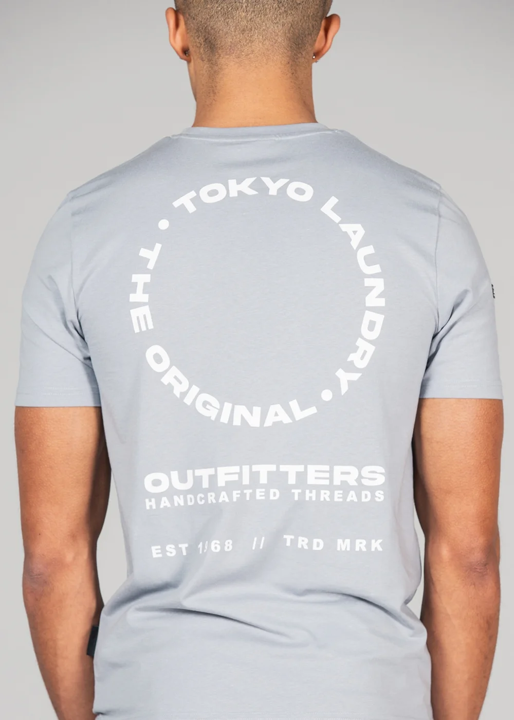 Tokyo Laundry Grey Cotton T-Shirt and Shorts Co-ord Set - Medium Image 3