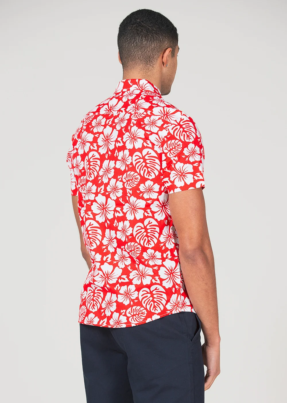 Tokyo Laundry Red Cotton Short Sleeve Button-Up Printed Shirt - XL Image 2
