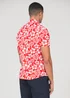 Tokyo Laundry Red Cotton Short Sleeve Button-Up Printed Shirt - XL Image 2