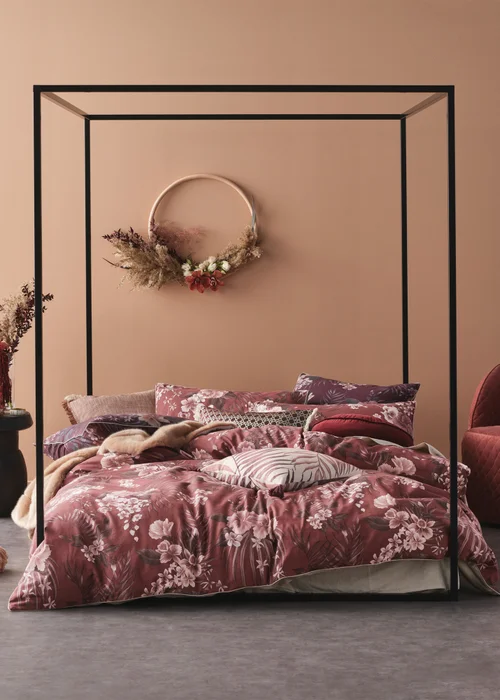 Linen House Taira Floral Duvet Cover Set - Single Image 1