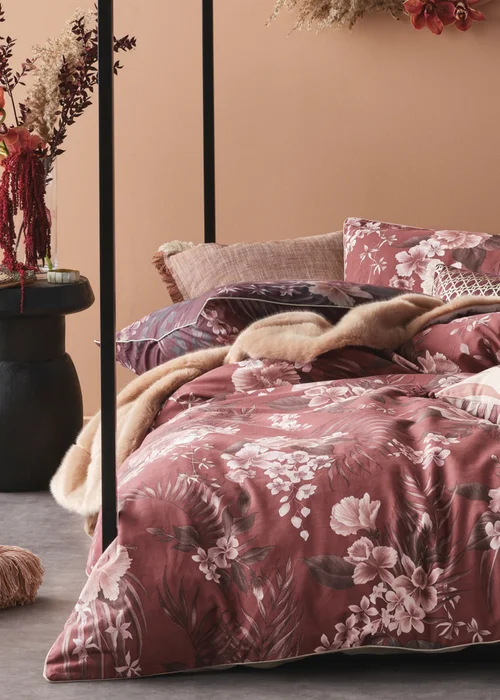 Linen House Taira Floral Duvet Cover Set - Single Image 2