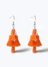 Muse Orange Tassel Earring - One Size Image 1