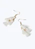 White Tassel Earring - One Size Image 2