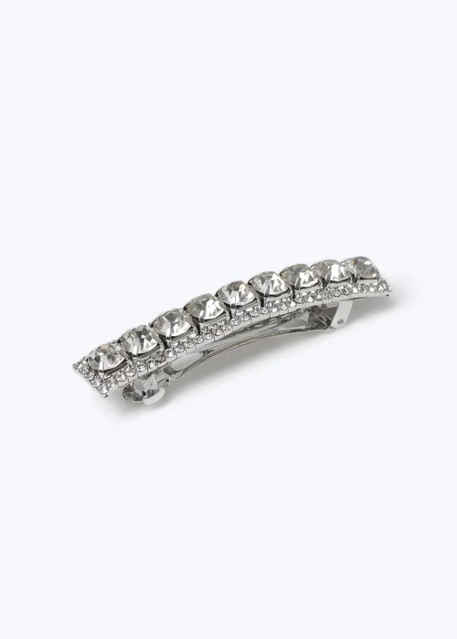 Muse Silver Chunky Diamante Clip - One Size Image 1