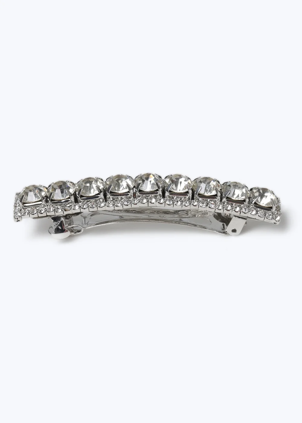 Muse Silver Chunky Diamante Clip - One Size Image 2