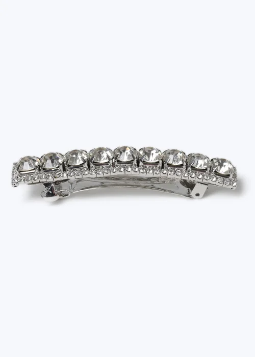 Muse Silver Chunky Diamante Clip - One Size Image 2